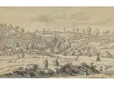 Landschaft by Josua de Grave, pen and ink, sold Apr 2016