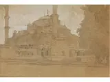 Sultan Ahmed Moschee by Alberto Pasini, pencil, sold Sep 2024
