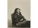 Rembrandts Mutter mit Schwarzem Schleier by Rembrandt Harmensz van Rijn, etching, offered Dec 2015