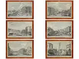 Untitled by Satz von sechs Radierungen mit Ansichten von Venedig, etching, sold Jul 2018