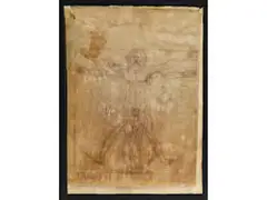 Der Vitruvianische Mensch by Leonardo da Vinci, pen and ink, sold Jun 2025