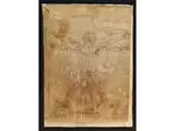 Der Vitruvianische Mensch by Leonardo da Vinci, pen and ink, sold Jun 2025