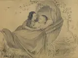 Das Junge Leben by Friedrich Voltz, charcoal, offered Apr 2016