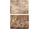 Lavierte Zeichnungen by Johann Heinrich Menken, ink, sold Apr 2016