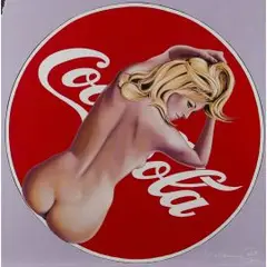 Coca cola - the pause that refreshes by Mel Ramos, color screenprint, sold Dec 2025