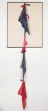 Sortez vos mouchoirs by Pierre Ayot, 1988, serigraph and textile, sold May 2022