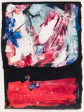 Sans titre, années by Marcelle Ferron, mixed media on paper, sold May 2022