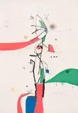 Demi-mondaine à sa fenêtre by Joan Miró, etching, aquatint, and colour wash on Arches paper, sold Apr 2022