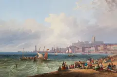 Margate, Kent by James Wilson Carmichael, 1863, oil on canvas, sold Apr 2022
