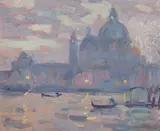 Evening, Venice by A. Y. Jackson, oil on board, sold Apr 2022