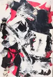 Abstract Composition by Marcelle Ferron, 1958, oil on paper on canvas, sold Mar 2022