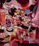 Red Painting by Edward William Godwin, oil on panel, sold Mar 2022