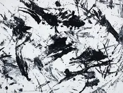 Sans titre by Armand Vaillancourt, 2013, acrylic on canvas, sold Mar 2022