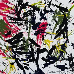 Sans titre by Armand Vaillancourt, 2014, acrylic on canvas, sold Mar 2022