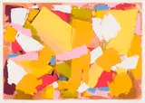 La Ponche by Marcelle Ferron, 1958, serigraph on paper, sold Mar 2022