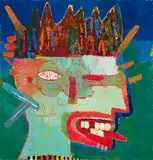 Wounded King by Peter Aspell, oil on canvas, sold Mar 2022