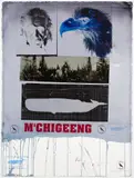 M'Chigeene by Carl Beam, mixed media on paper, sold Feb 2022