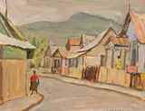Street - Port of Spain by A. Y. Jackson, oil on board, sold Feb 2022