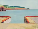 Rice Point, Argyle Shore, PEI by Alan Caswell Collier, oil on board, sold Jan 2022