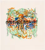 Décembre by Jean Paul Riopelle, lithograph on Arches paper, sold Jan 2022