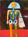 The Bride by Peter Aspell, 2003, oil on canvas, sold Jan 2022