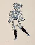 Fabien by Alfred Pellan, 1971, colour serigraph on paper, sold Jan 2022