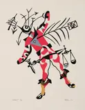 Soldat by Alfred Pellan, 1971, colour serigraph on paper, sold Jan 2022