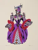 Olivia by Alfred Pellan, 1971, colour serigraph on paper, sold Jan 2022