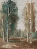 Forêt by Stanley Morel Cosgrove, oil on canvas, sold Nov 2022