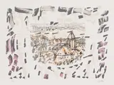 Midi à Vétheuil by Jean Paul Riopelle, lithograph on Arches paper, sold Nov 2022