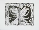 Auprès de mon lac no. 3 by Jean Paul Riopelle, etching on japan paper laminate, sold Nov 2022