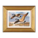 Two Canada Geese over Marshland by Guy Crittenden, Oil on panel, sold Nov 2024