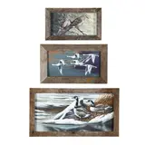 Three Paintings of Waterfowl by Chris Scheidler Pagano, Each an acrylic on panel, sold Nov 2024