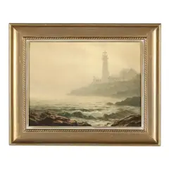 Portland Head Light by Josef Arentz, Oil on panel, sold Nov 2024