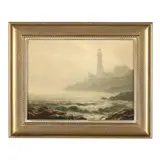 Portland Head Light by Josef Arentz, Oil on panel, sold Nov 2024