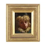 Head of a Woman by Hugo August Bernhard Breul, Oil on canvas, sold Nov 2024