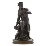 Le Fil de la Vierge by Pierre-Eugène-Émile Hébert, Dark patinated bronze, sold Nov 2024