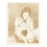 Mother and Child by Raphael Soyer, A lithograph in sepia on paper, sold Nov 2024