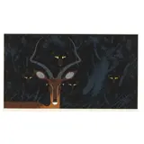 Hungry Eyes by Charley Harper, Serigraph in colors, sold Nov 2024