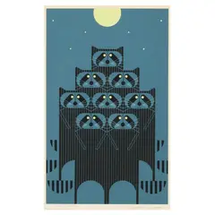Raccpac by Charley Harper, Serigraph in colors, sold Nov 2024