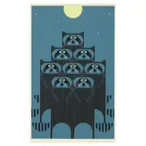 Raccpac by Charley Harper, Serigraph in colors, sold Nov 2024