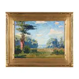 Impressionistic Landscape by Mabs Sigfrid, Oil on panel, sold Oct 2024
