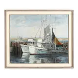 St. Christopher by Bonnie Gregory, Oil on canvas, sold Oct 2024