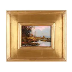 A Calm Country Afternoon by Thomas DeDecker, Oil on board, sold Oct 2024
