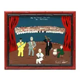 And You Thought They Were Bad Politicians by Benny Carter, Acrylic on plywood, sold Oct 2024