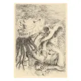 Le Chapeau Épinglé (La fille de Berthe Morisot et sa cousine) by Pierre-Auguste Renoir, Etching on cream wove paper, sold Oct 2024