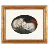 Two Persian Cats by C. Blondeau, Pastel on paper, sold Oct 2024