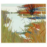 Late Autumn by Tadashi Asoma, A serigraph in colors on paper, sold Oct 2024