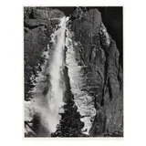 Upper Yosemite Fall, Spring, Yosemite National Park, California by Ansel Adams, Gelatin silver print, sold Oct 2024