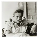 James Dean on Marfa, Texas Set of "Giant," 1955 by Sid Avery, Gelatin silver print, sold Oct 2024